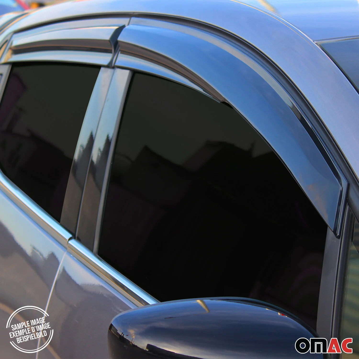 2004-2009 Mercedes E Class W211 Sedan Window Visor Vent Rain Deflector 4Pcs Smoke - Image 8
