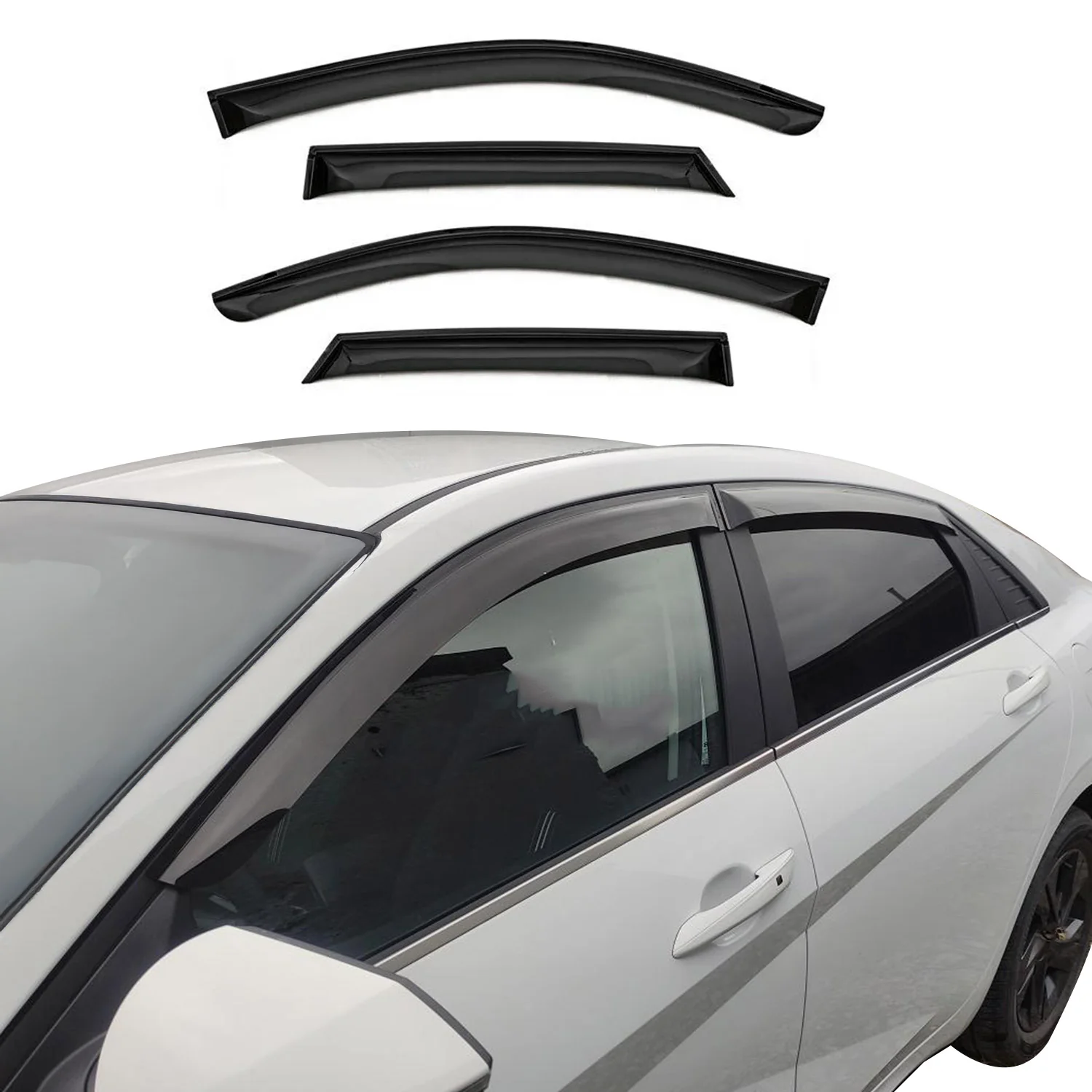 2018-2024 Toyota Camry Window Visor Vent Rain Deflector 4Pcs Smoke