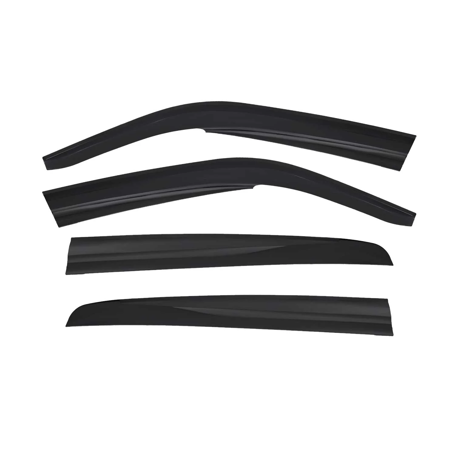 1991-1998 VW Golf Mk3 Window Visor Vent Rain Deflector 4Pcs Smoke - Image 2