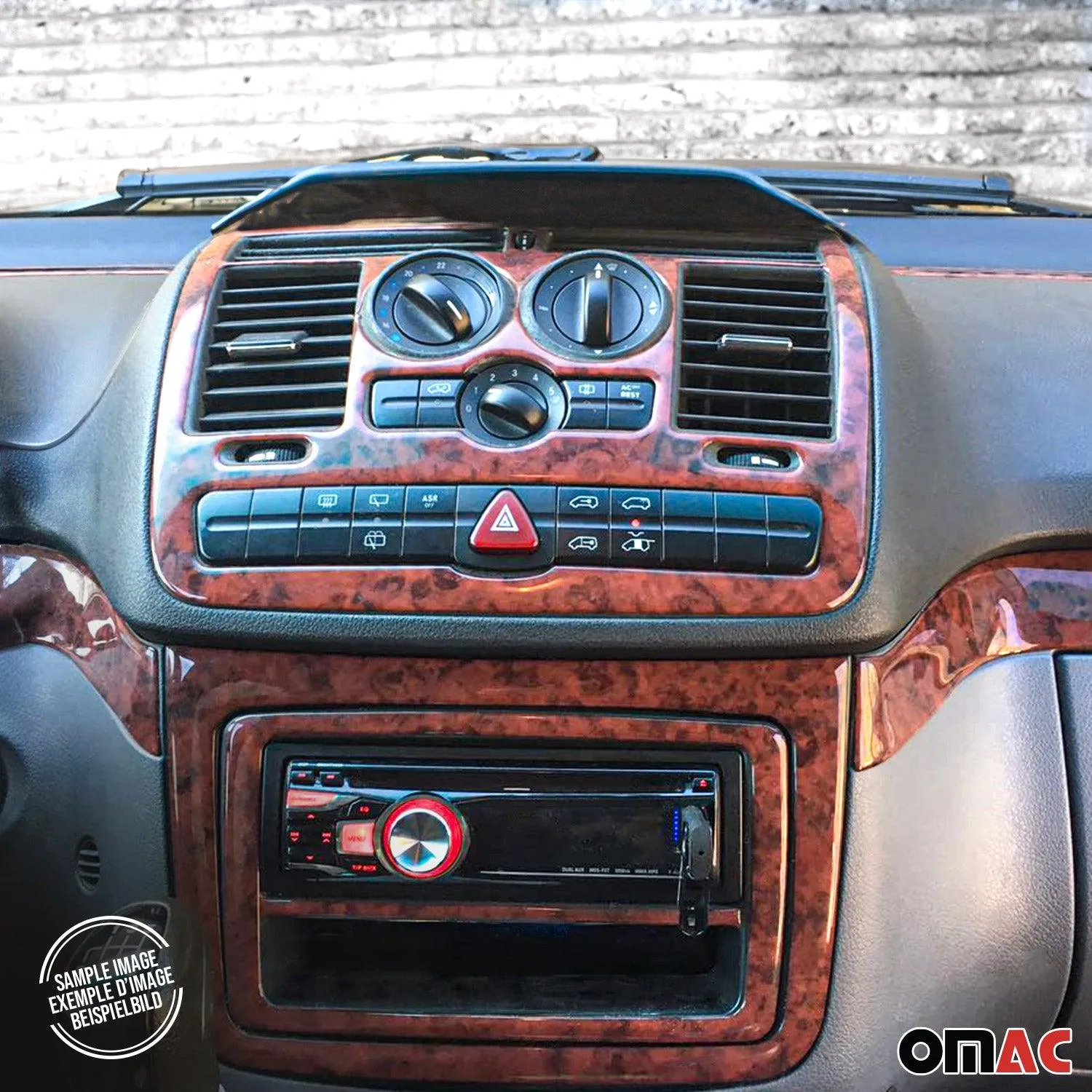 2010-2020 VW Amarok Wooden Look Dashboard Console Trim Kit 27 Pcs - Image 3